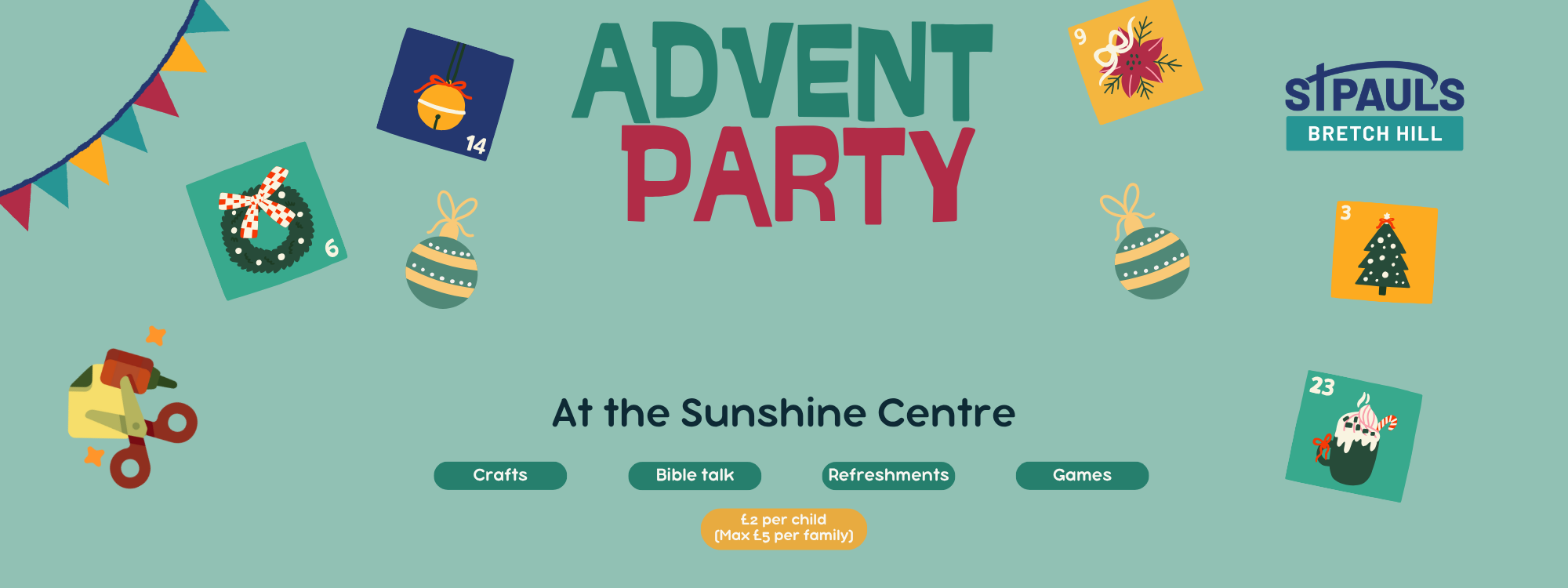 *Saturday 6th December 2.30-4pm*Sign up here